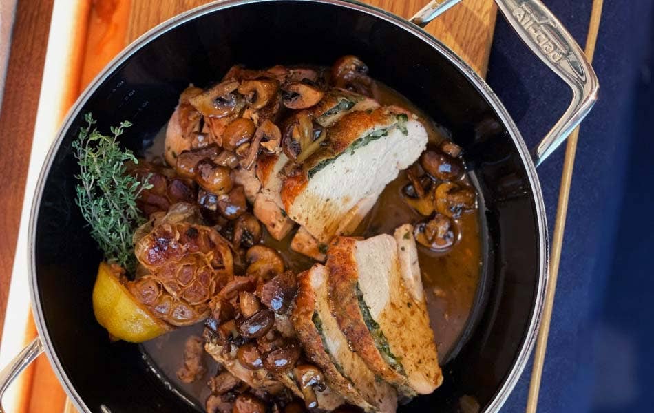 Paul Kahan’s Roasted Turkey with Shallot, Thyme and Mushrooms