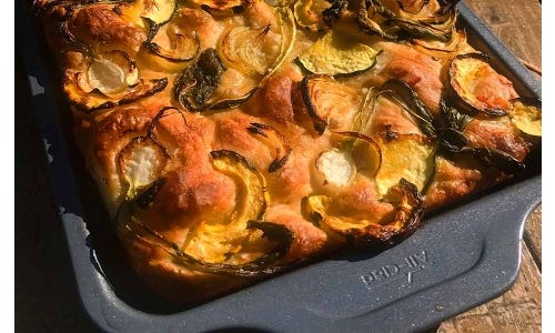 Natasha Pickowicz's Spelt Focaccia with Roasted Root Vegetables